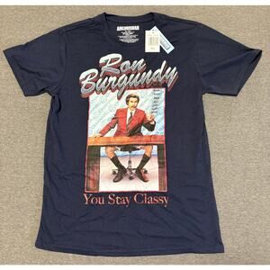 Anchorman | Men's Ron Burgundy Graphic T-Shirt | Small | NWT